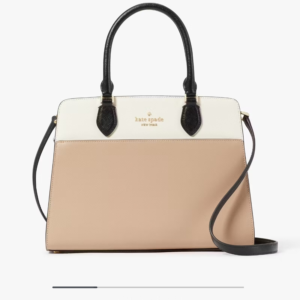 Kate spade Cream and Tan Satchel